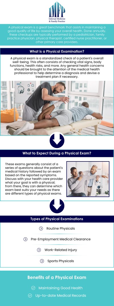 Internal Medicine and Family Practice specializes in providing physical examination services and ensuring improved quality of life. If you are looking for an annual physical exam, contact us today. Our doctors, Dr. Wael Mctabi, MD, and Dr. Samiullah Choudry and medical professionals provide comprehensive walk-in physical examinations for all ages including children. For more information, contact us or schedule an appointment online. We are conveniently located at 1719 Glenwood Ave Joliet, IL 60435.