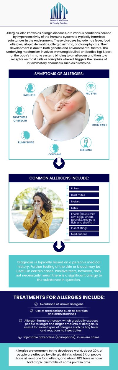 At Internal Medicine and Family Practice in Joliet, IL, we provide personalized seasonal allergy care to help patients understand their symptoms, identify contributing factors, and explore strategies for improving daily comfort. Our team understands that seasonal allergies can affect more than just physical symptoms—they may also interfere with sleep, concentration, energy levels, and everyday routines. Changes in environmental allergens throughout the year can cause symptoms to appear or become more noticeable during certain seasons. For more information, book an appointment online or contact us. We are located at 1719 Glenwood Ave Joliet, IL 60435.